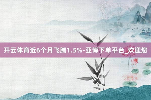 开云体育近6个月飞腾1.5%-亚博下单平台_欢迎您