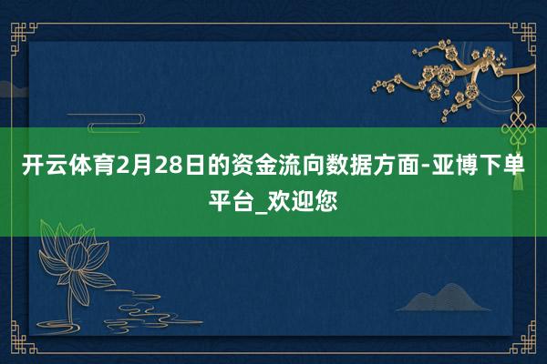 开云体育2月28日的资金流向数据方面-亚博下单平台_欢迎您